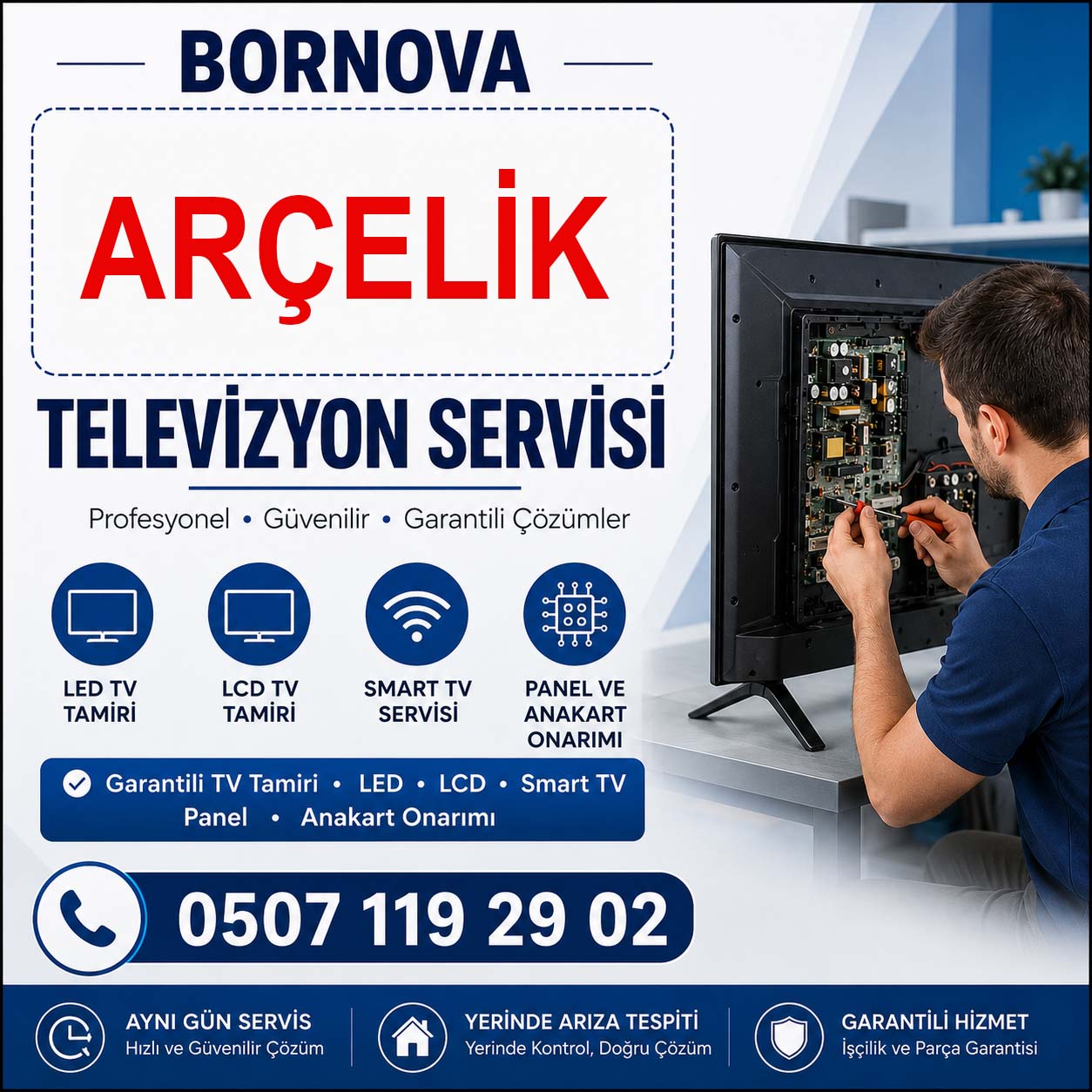 ARÇELİK TELEVİZYON SERVİSİ